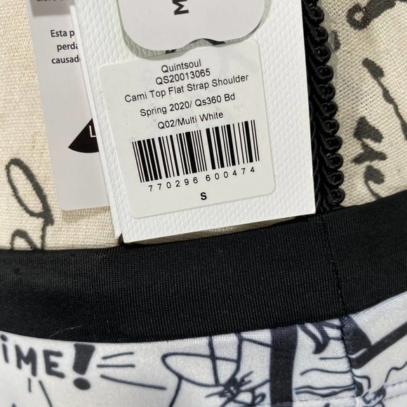 Quint Soul 360 Woman's Cami Top Comic Book Pattern Two Piece Bathing Suit Sz S - Picture 7 of 9